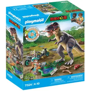 Utforskarens simulationsspel + motorcykel och tyrannosaurus Playmobil image-1