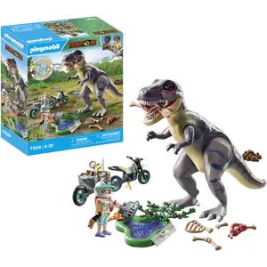 Utforskarens simulationsspel + motorcykel och tyrannosaurus Playmobil image-2