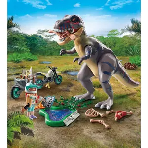 Utforskarens simulationsspel + motorcykel och tyrannosaurus Playmobil image-3
