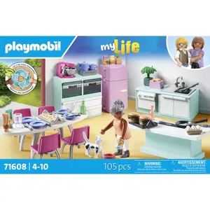 Jeux de simulation cuisine avec ilot central Playmobil image-0