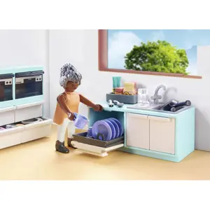 Jeux de simulation cuisine avec ilot central Playmobil image-3