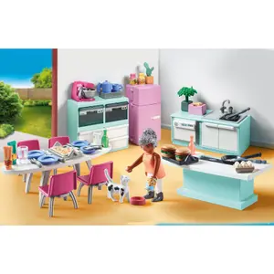 Jeux de simulation cuisine avec ilot central Playmobil image-5