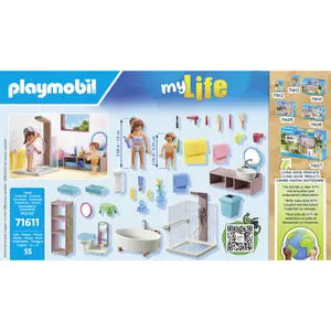 Badezimmer-Simulationsspiel + Dusche + Badewanne Playmobil image-2