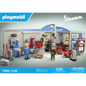 Jeux de simulation garage retro 60 ans Playmobil Vespa image-0