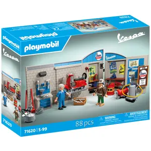 Jeux de simulation garage retro 60 ans Playmobil Vespa image-1