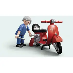 Jeux de simulation garage retro 60 ans Playmobil Vespa image-3