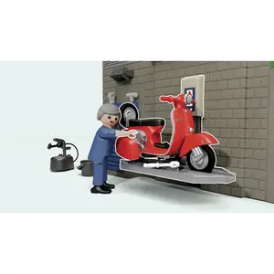 Jeux de simulation garage retro 60 ans Playmobil Vespa image-5