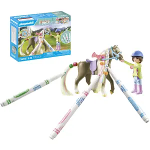 Jogos de simulação de cavaleiros e crina para colorir Playmobil image-3