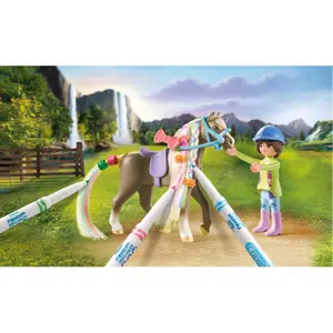 Jogos de simulação de cavaleiros e crina para colorir Playmobil image-5