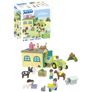 Landsbrugs- og traktorsimulationsspil med dyr Playmobil image-3