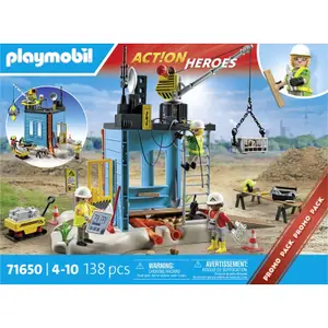Simulatiespellen voor arbeiders en bouwplaats Playmobil image-0