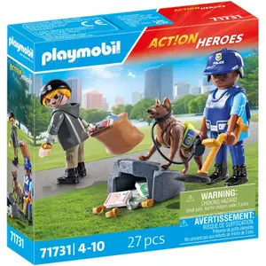 Gry symulacyjne policjant pies i złodziej Playmobil image-1