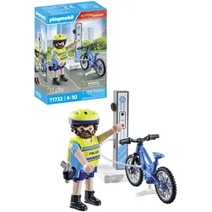 Cycling police simulation games and arcade Playmobil image-3