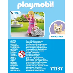 Building set lady + chihuahua and basket Playmobil image-5