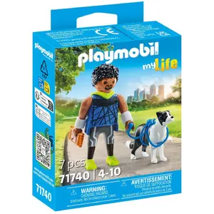 Sporty man and border collie simulation game Playmobil image-1