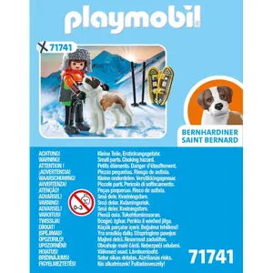 Boys' simulation games with rackets and St. Bernard Playmobil image-2