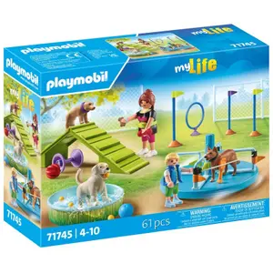 Jogos de simulação para área de lazer de cães + figuras Playmobil image-1