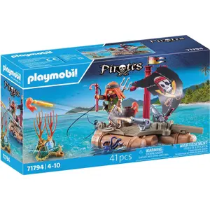 Pirate simulation games and floating raft and treasure Playmobil image-0