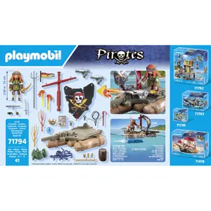 Pirate simulation games and floating raft and treasure Playmobil image-2