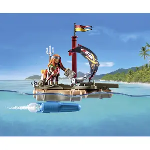 Pirate simulation games and floating raft and treasure Playmobil image-6