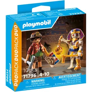 Treasure hunter duo building set + mummy Playmobil image-1