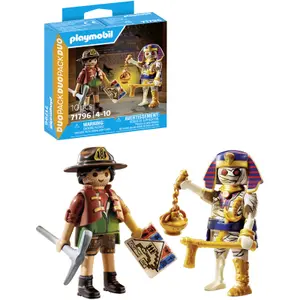 Treasure hunter duo building set + mummy Playmobil image-3