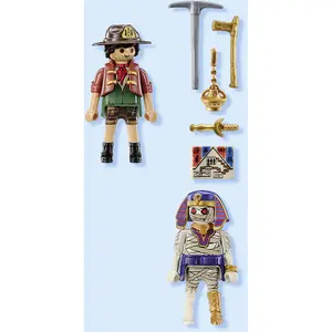 Treasure hunter duo building set + mummy Playmobil image-4