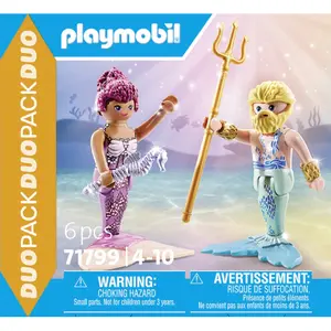 Duo mermaid and triton building set + accessories Playmobil image-0