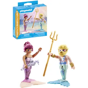Duo mermaid and triton building set + accessories Playmobil image-3