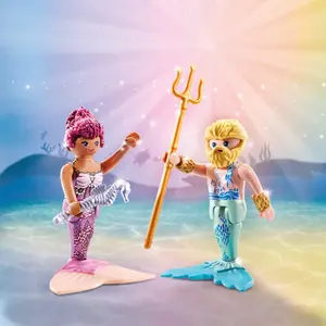 Duo mermaid and triton building set + accessories Playmobil image-5