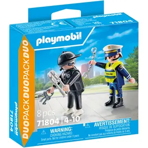 Police and bandit building set + accessories Playmobil image-1