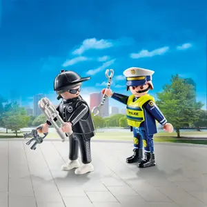 Police and bandit building set + accessories Playmobil image-5
