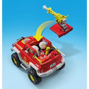 Jogo de carro de bombeiros + bidão em chamas Playmobil image-1