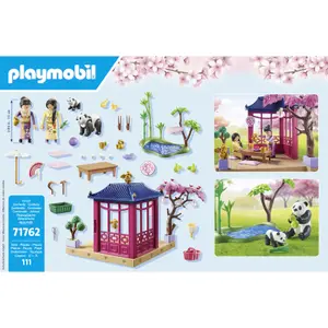 Asiatisk trädgårdssimuleringsspel och panda familj Playmobil image-4