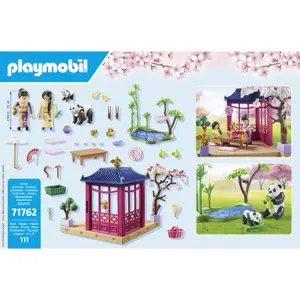 Asiatisk trädgårdssimuleringsspel och panda familj Playmobil image-5