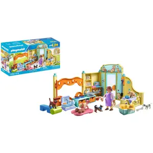 Constructiespel centrum voor 8 honden + verzorger Playmobil image-4
