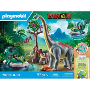 Brachiosaurus og luftkudefartøj simulationsspil Playmobil