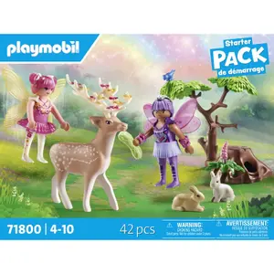 Jogos de construção duo fadas + animais da floresta Playmobil image-1