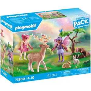 Jogos de construção duo fadas + animais da floresta Playmobil image-2