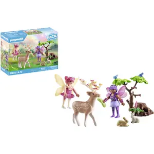 Jogos de construção duo fadas + animais da floresta Playmobil image-4