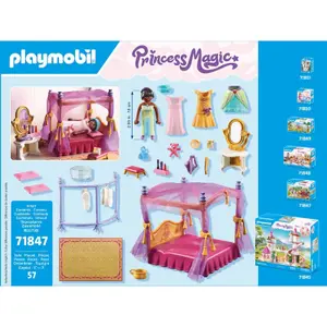 Byggesæt prinsesseværelse + baldakindovre Playmobil image-2