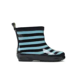 Baby rubber rain boots Playshoes Low Stripes image-0