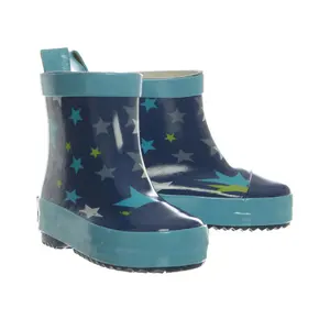Baby rubber rain boots Playshoes Low Stars image-0