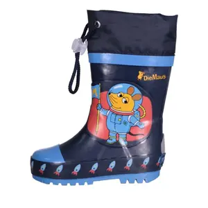 Baby rubber rain boots Playshoes Die Maus' Outer Space image-0