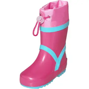 Baby rubber rain boots Playshoes Basic Lined image-0