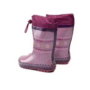 Children's rubber rain boots Playshoes Norway Lined image-3
