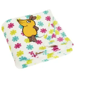 Baby fleece blanket Playshoes Die Maus' Flowers image-0