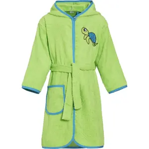 Baby terry bathrobe Playshoes Turtle image-0