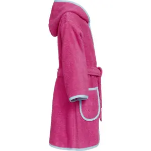 Terry towelling robe for older kids Playshoes Flamingo image-2