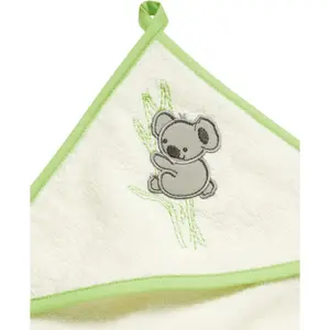 Baby boy hooded towel Playshoes Koala image-1
